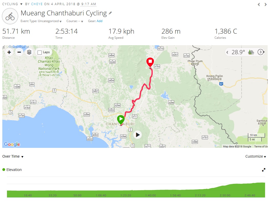 180404 Day 6 Chanthaburi to Pong Nam Rom